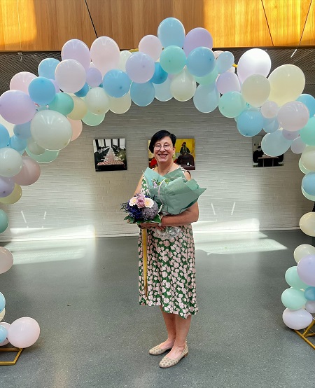 ABschlussfeier lehrerin ballons
